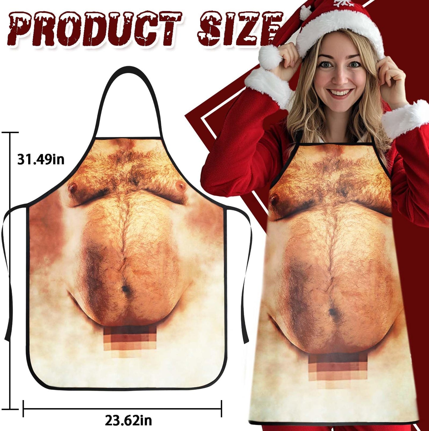 Funny Aprons for Men, White Elephant Gifts for Adults Men Him Christmas Stocking Stuffers Funny Apron Gag Gifts