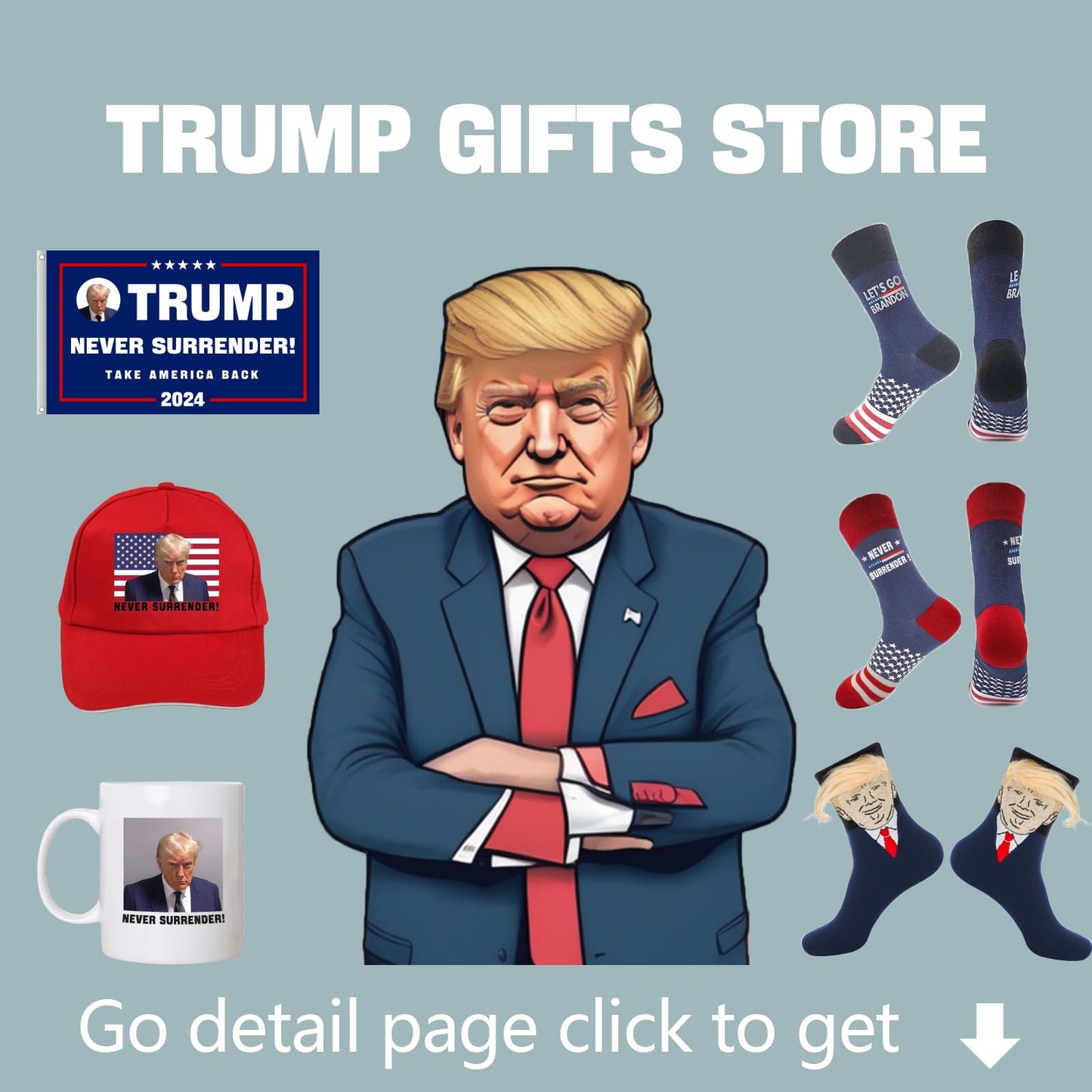 T Legend Donald Trump Socks, Funny Socks For Birthday, Trump 2025 Novelty Socks, Onesize Unisex Trump Merchandise