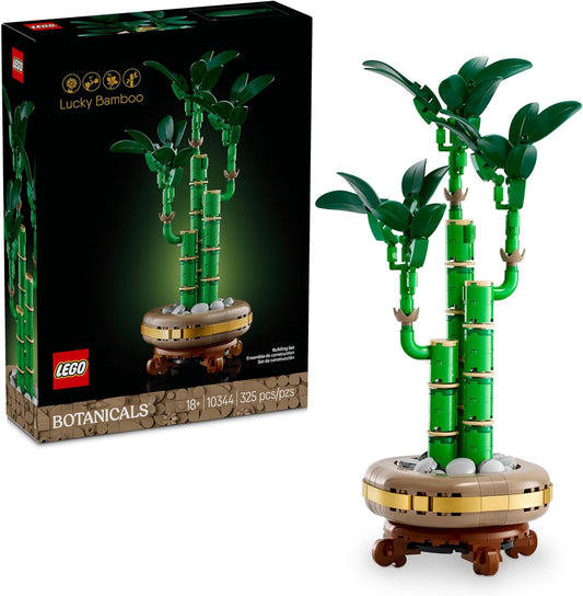 LEGO Botanicals Lucky Bamboo Building Set - Artificial Plant for Indoor Home Décor, Adults Ages 18+ - Fake Plant Decoration for Table, Desk, Office - 10344